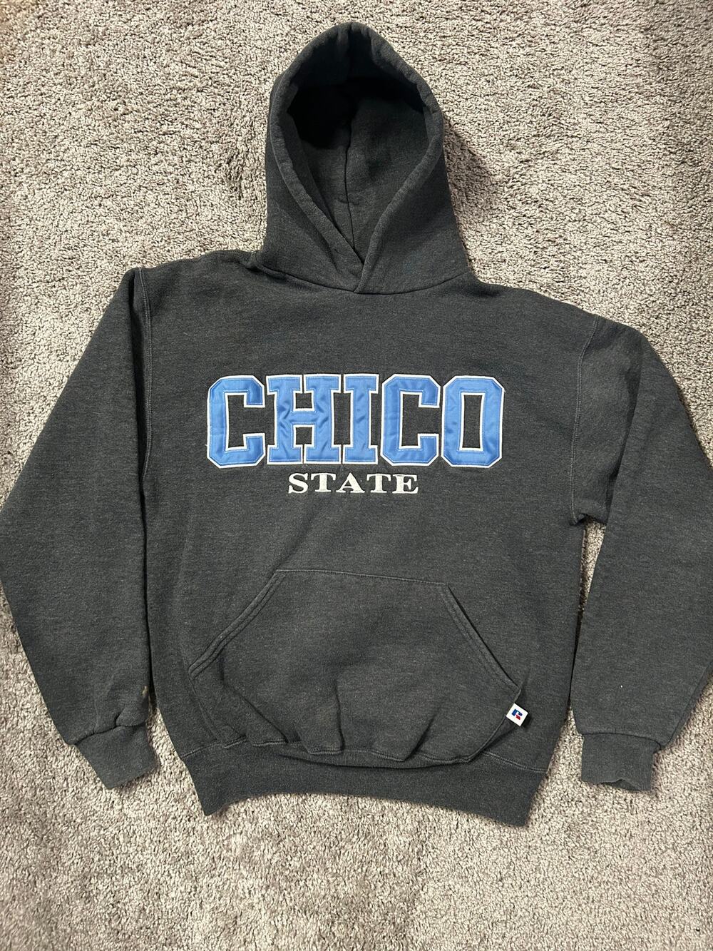 Vintage Chico State Hoodie Russell Athletic Patch Embroidery